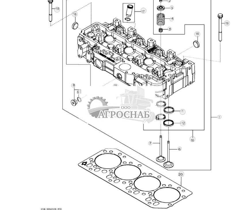 5130 Головка блока цилиндров и клапаны - ST700516 88.jpg